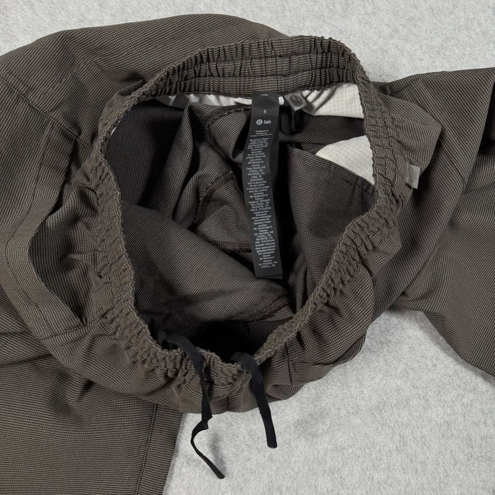 Lululemon Lab Woven High-Rise Barrel Leg Trouser Nano Rover Womens 6 Pants $178 - Picture 5 of 9